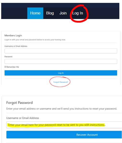 login problem instructions mmw